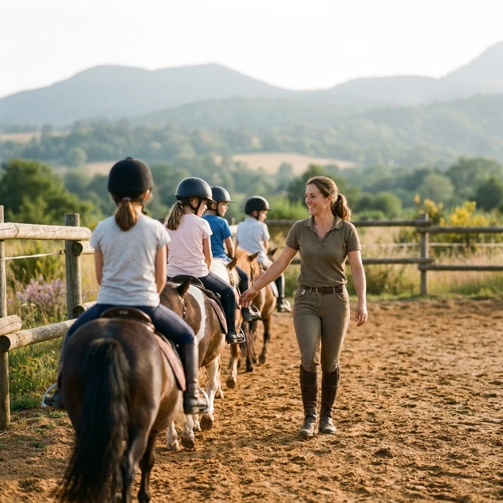 Cours de poney à Saint-Julien-de-Coppel, Puy-de-Dôme